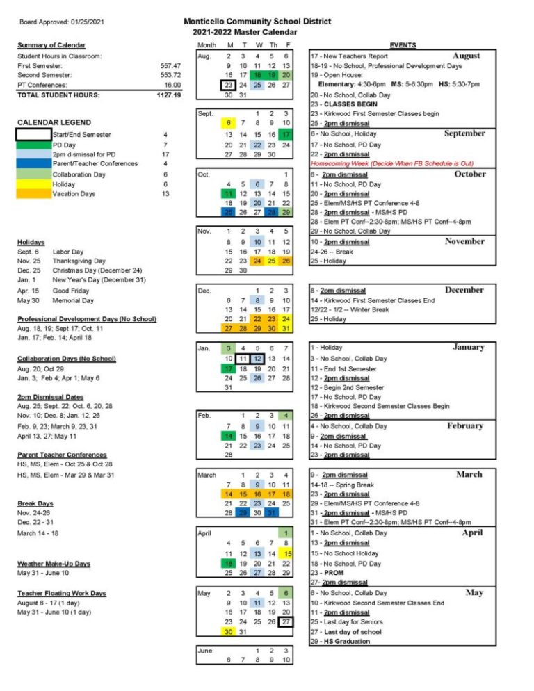 Human Resources Calendars